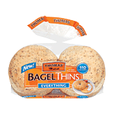 Thomas' Bagel Thins everything, 8-count, pre-sliced, 110 calories 13 ounce