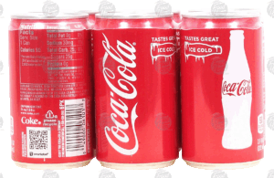 Coke cola, carbonated soda, 7.5-fl. oz. 6 pack