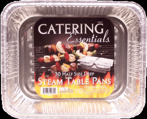 Handi-foil Catering Essentials half size deep steam table pans, 11 3/4-in x 9 3/8-in x 2 9/16-in 30 count
