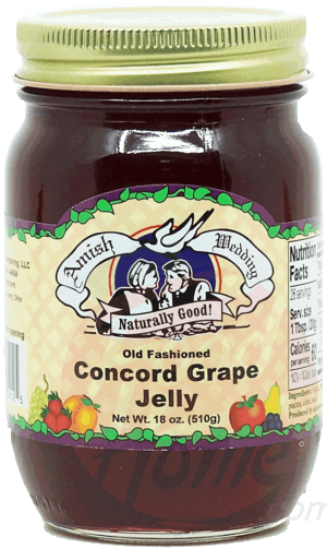 Amish Wedding concord grape jelly, old fashioned 18 ounce