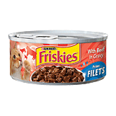 Friskies Wet Cat Food Prime Filets w/Beef In Gravy 5.5 ounce