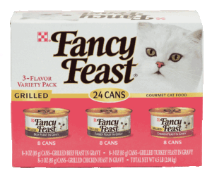 Fancy Feast Cat Food Grilled 3-Flavor Variety Pack 24 count