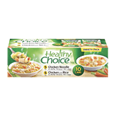 Healthy Choice Soup Variety Old Fashioned Chicken Noodle & Chicken w/Rice 15 Oz 10 pack