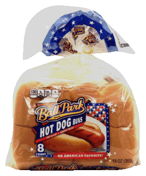 Ball Park hot dog buns, pre-sliced, 8 count 13 ounce