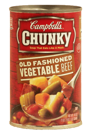 Campbell's Chunky old fashioned vegetable beef soup that eats like a meal 18.8 ounce