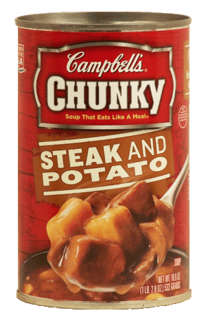 Campbell's Chunky steak and potato soup that eats like a meal 18.8 ounce