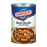 Swanson Beef Broth Rtsb 99% Fat Free 14 ounce