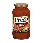 Prego pasta sauce flavored with meat 26 ounce