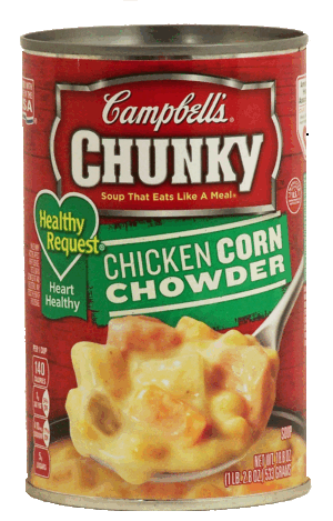 Campbell's chicken corn chowder chunky soup 18.8 ounce