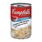Campbell's Great For Cooking cream of mushroom with roasted garlic 10.75 ounce