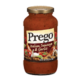 Prego italian sausage & garlic pasta sauce 28 ounce