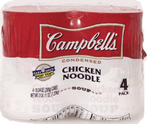 Campbell's chicken and noodle condensed soup 4-pack 10.75 ounce