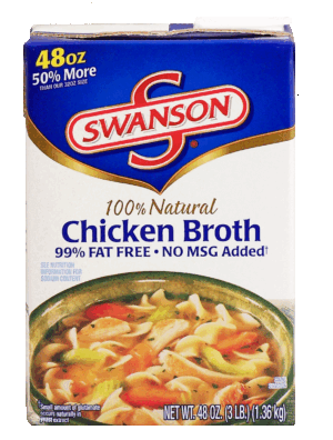 Swanson Chicken Broth Rtsb 99% Fat Free All Natural 48 ounce