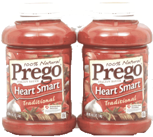 Prego Heart Smart traditional italian sauce, 100% natural 134 ounce