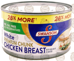 Swanson chicken breast, white premium chunk in water 12.5 ounce