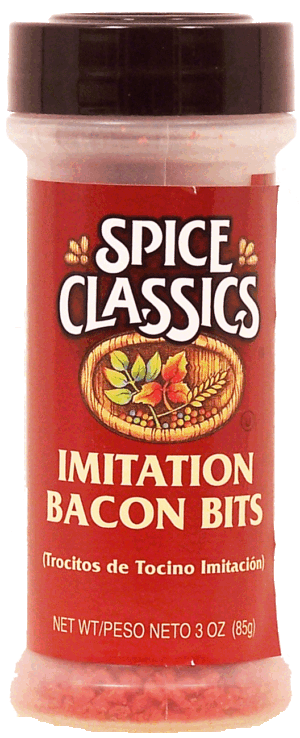 Spice Classics bacon bits, imitation (trocitos de tocino imitacion) 3 ounce