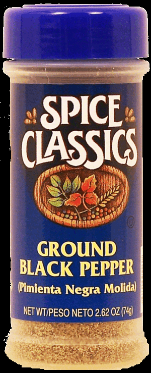 Spice Classics pepper, ground black (pimienta negra molida) 2.62 ounce