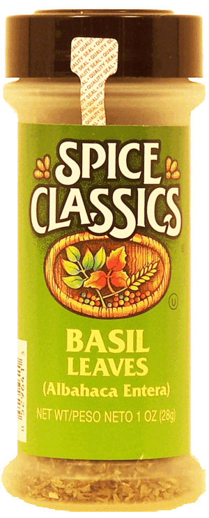 Spice Classics basil leaves (albahaca entera) 1 ounce