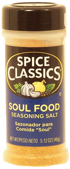 Spice Classics soul food seasoning salt, sazonador para comida Soul 5.12 ounce