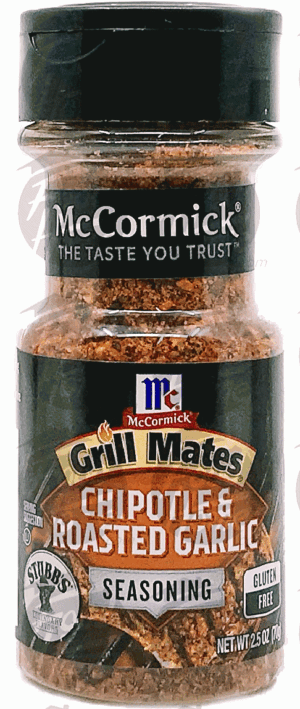 Mc Cormick Grill Mates chipotle & roasted garlic seasoning 2.5 ounce