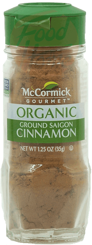 McCormick Gourmet cinnamon, ground saigon, organic 1.25 ounce