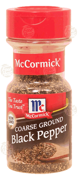 Mc Cormick black pepper, coarse ground 1.5 ounce