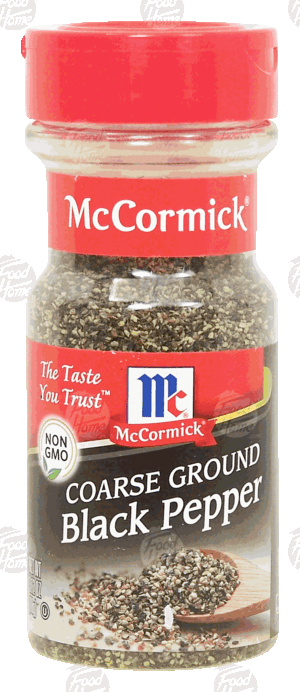 Mc Cormick black pepper, coarse ground 3.12 ounce