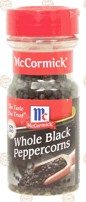 Mc Cormick whole black peppercorns 3.5 ounce