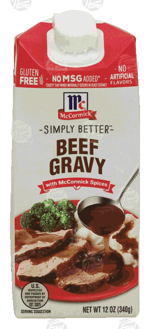 Mc Cormick Simply Better beef gravy 12 ounce