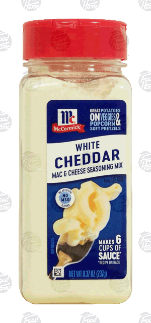 Mc Cormick white cheddar mac & cheese seasoning mix 8.37 ounce