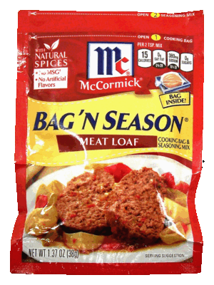 McCormick Bag 'n Season meat loaf cooking bag & seasoning mix 1.37 ounce