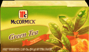 McCormick green tea with tangerine flavor, 25-tea bags 1.23 ounce