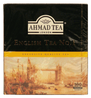 Ahmad Tea London englich tea No. 1, tagged tea bags 100 count