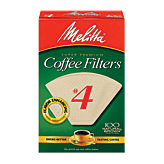 Melitta Coffee Filters #4 Cone Natural Brown 100 count