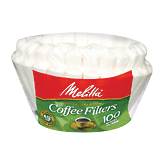 Melitta Coffee Filters Basket 100 Ct Bag 8-12 Cup White 100 count