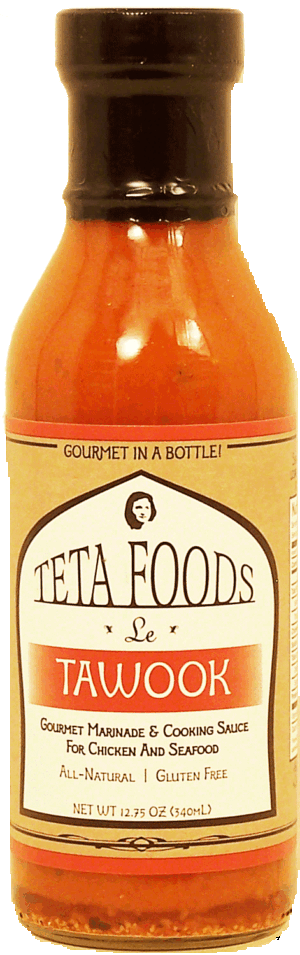 Teta Foods tawook, gourmet marinade & cooking sauce for chicken and seafood 12.75 fluid ounce