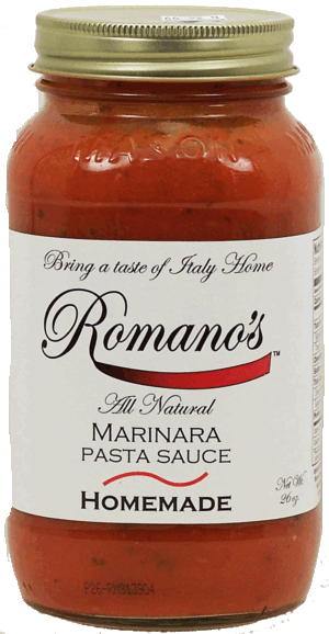 Romano's marinara pasta sauce, all natural 26 ounce