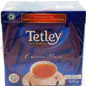 Tetley orange pekoe tea bags, 300-count 945 gram