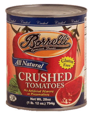 Borrelli Gourmet Foods crushed tomatoes, gluten free 28 ounce