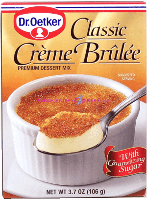 Dr. Oetker classic creme brulee dessert mix 3.7 ounce