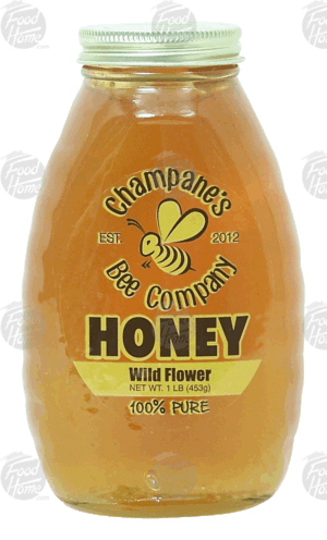 Champane's Bee Company honey, wild flower, 100% pure 1 pound