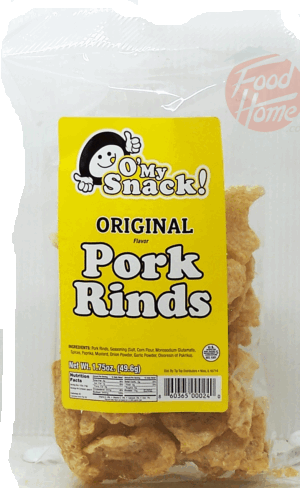 O' My Snack! pork rinds, original 1.75 ounce