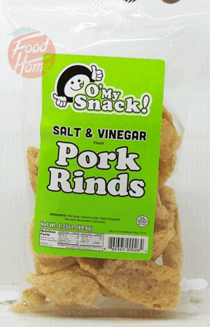O' My Snack! salt & vinegar pork rinds 1.75 ounce