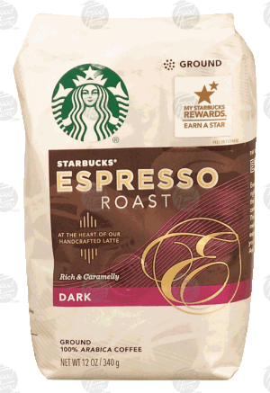 Starbucks Espresso Roast dark roast ground coffee, 100% arabica coffee 12 ounce
