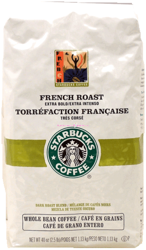 Starbucks french roast whole bean coffee, dark roast blend 40 ounce