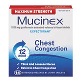 Mucinex Expectorant maximum strength, extended-release bi-layer tablets 14 count