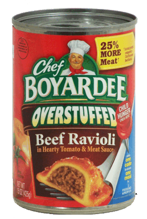 Chef Boyardee Overstuffed Ravioli Beef In Hearty Tomato & Meat Sauce 15 ounce