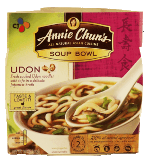 Annie Chun's All Natural Asian Cuisine udon, fresh cooked udon noodles with tofu in a delicate japanese broth 5.9 ounce