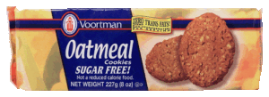 Voortman sugar free oatmeal cookies 8 ounce