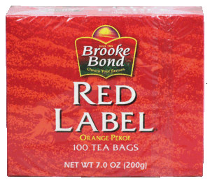 Brooke Blend Red Label orange pekoe tea bags, 100-count 7 ounce